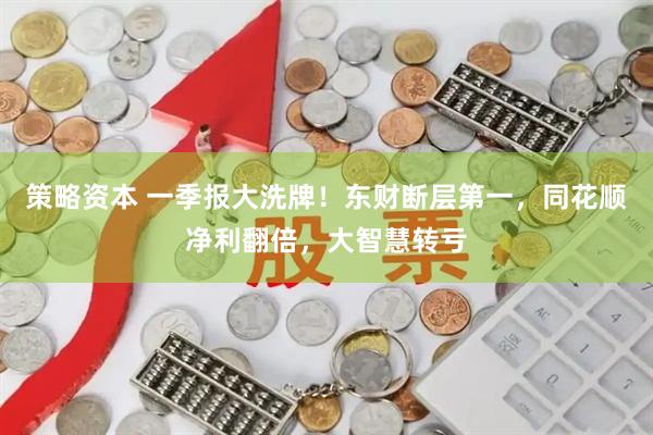 策略资本 一季报大洗牌！东财断层第一，同花顺净利翻倍，大智慧转亏